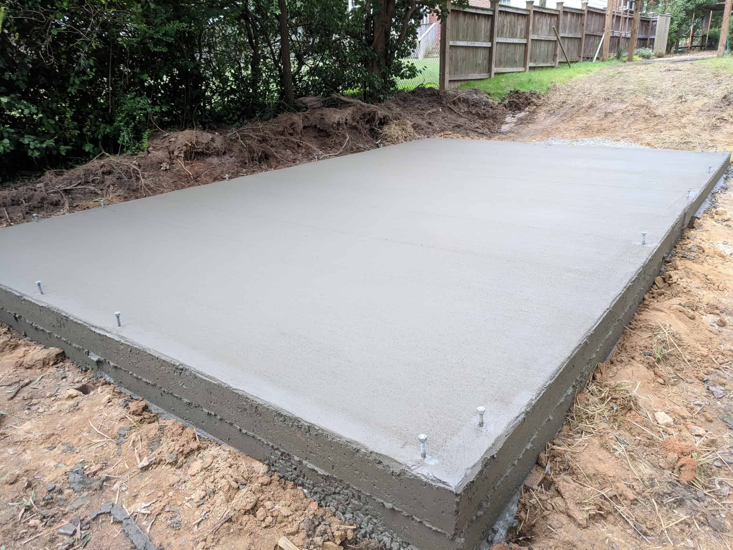 concrete slab shed contractor los angeles 